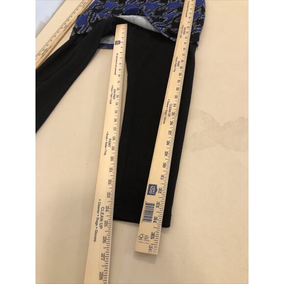 Lala’c Golf Collection Women’s Pull-On Pants Size L Black & Blue Comfort Stretch - Picture 7 of 8